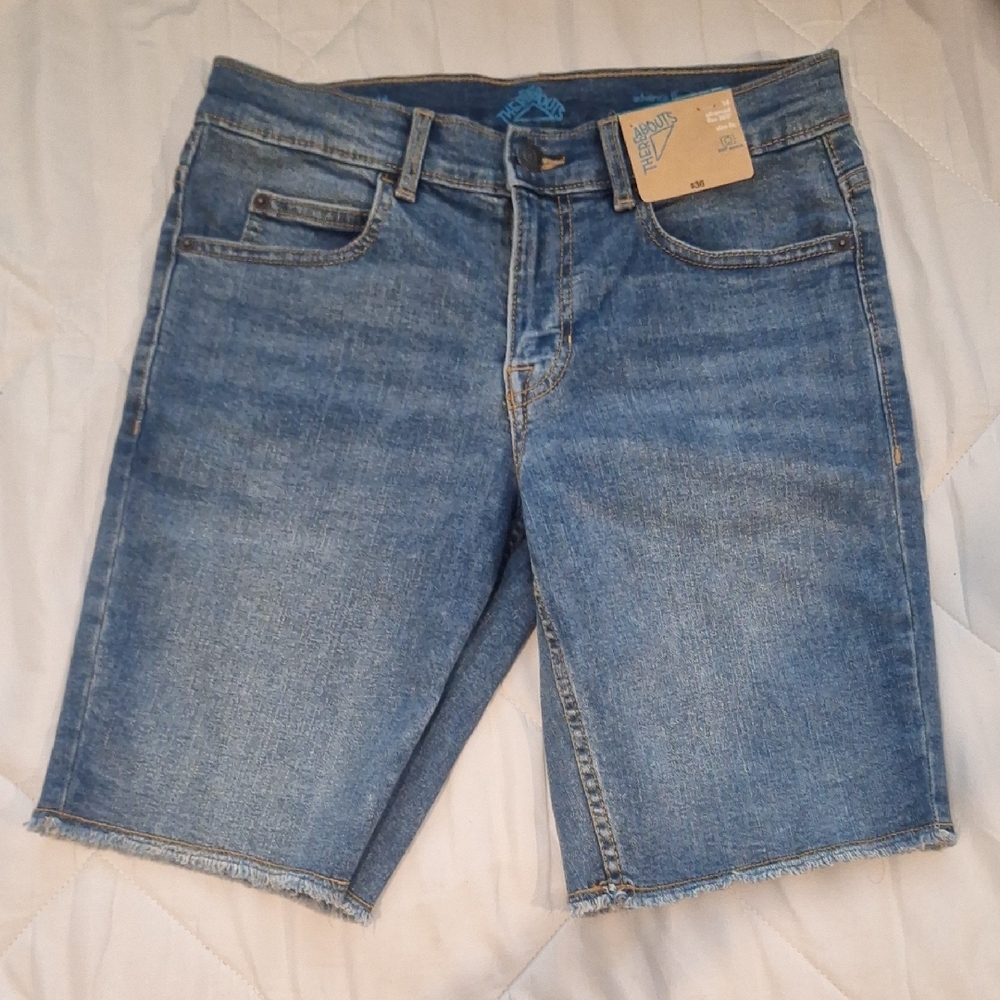 Blue Denim Shorts, size 14